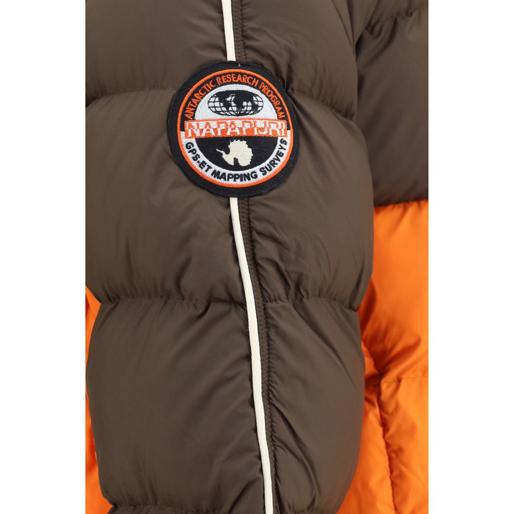 Multicolor Recycled Polyester Full-Length Jacket