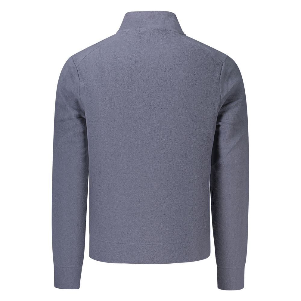Blue Polyester Men's Sweatshirt