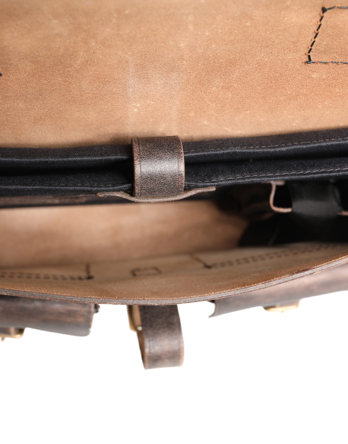 Black Leather Shoulder Satchel Briefcase Men Borse Bag