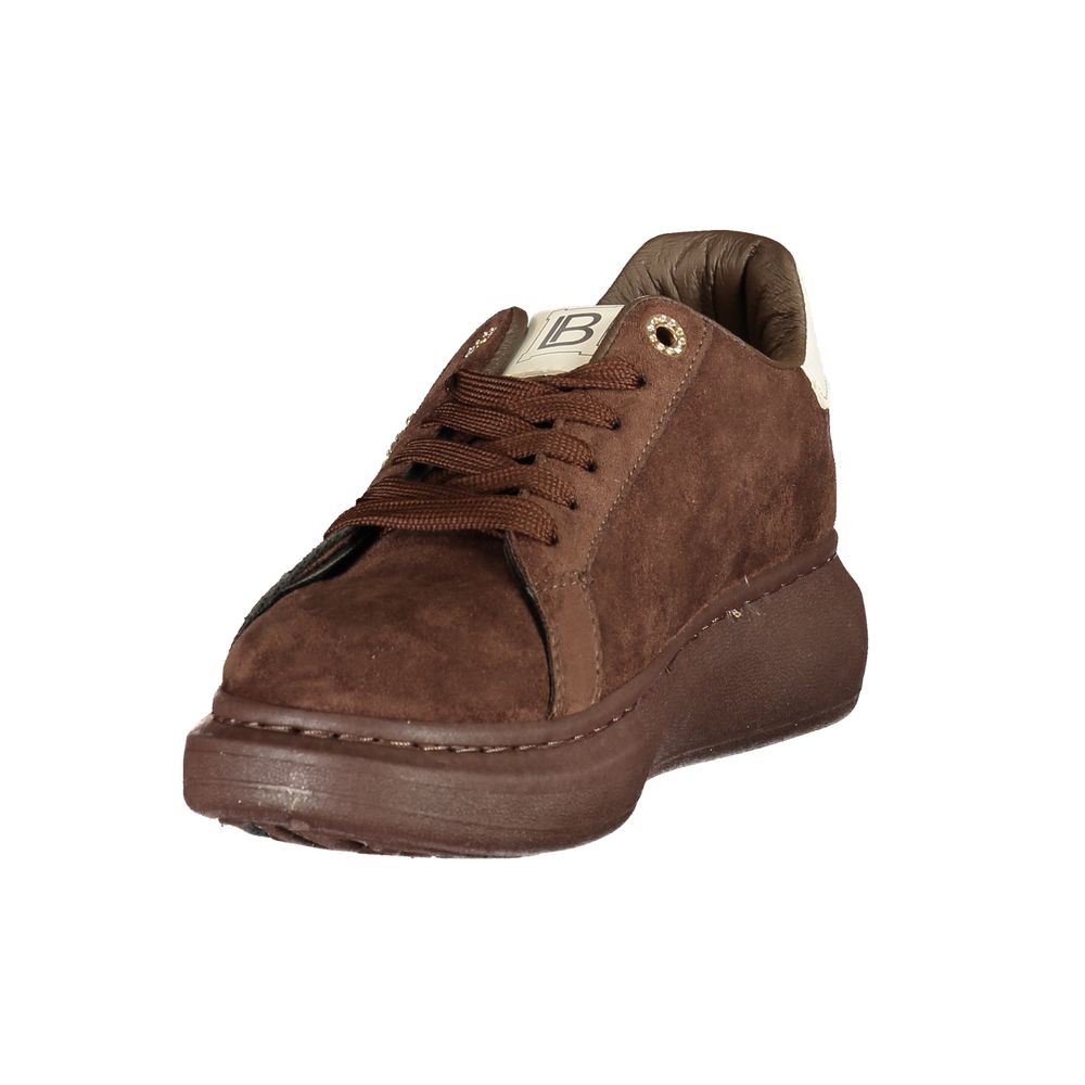 Brown Polyurethane Women's Sneaker