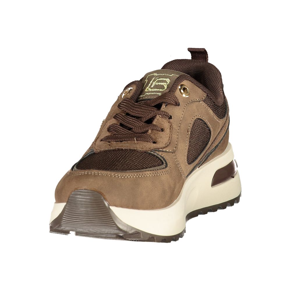 Brown Polyurethane Women's Sneaker
