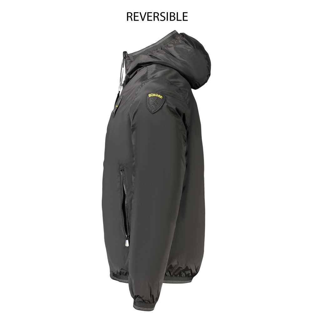 Black Polyamide Men's Jacket