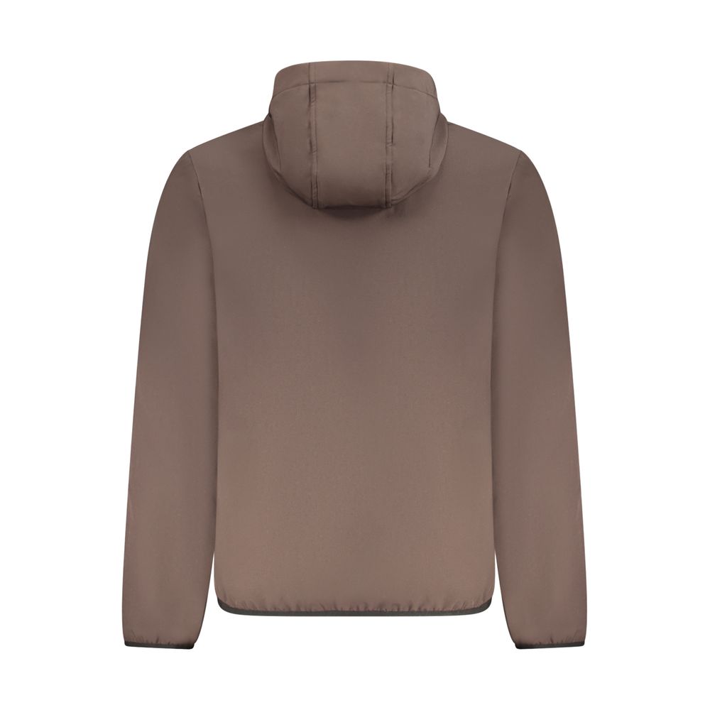 Brown Polyester Men's Jacket