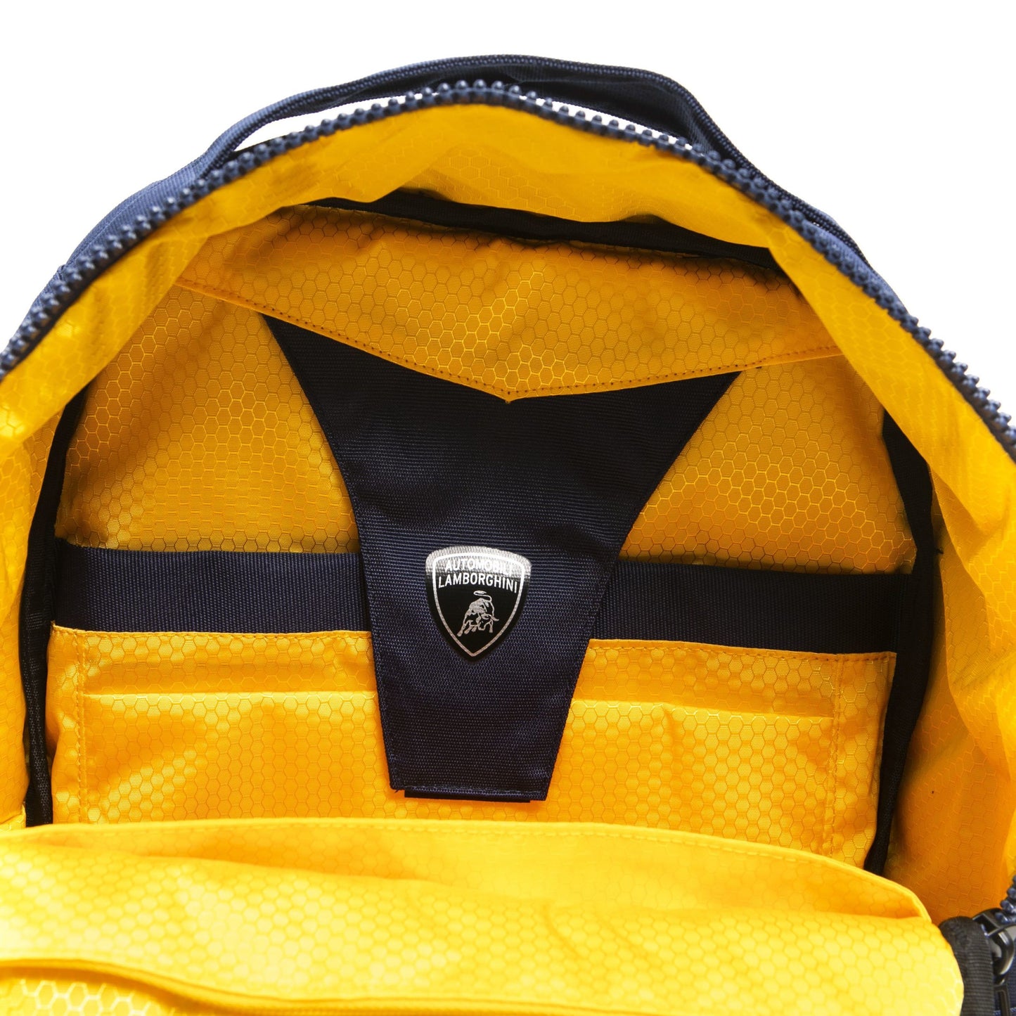 Blue Polyester Men Backpack