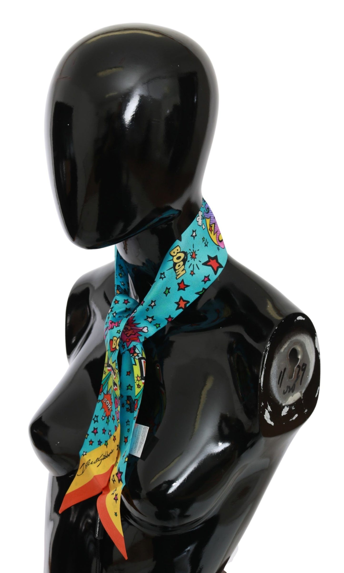 Elegant Multicolor Silk Scarf