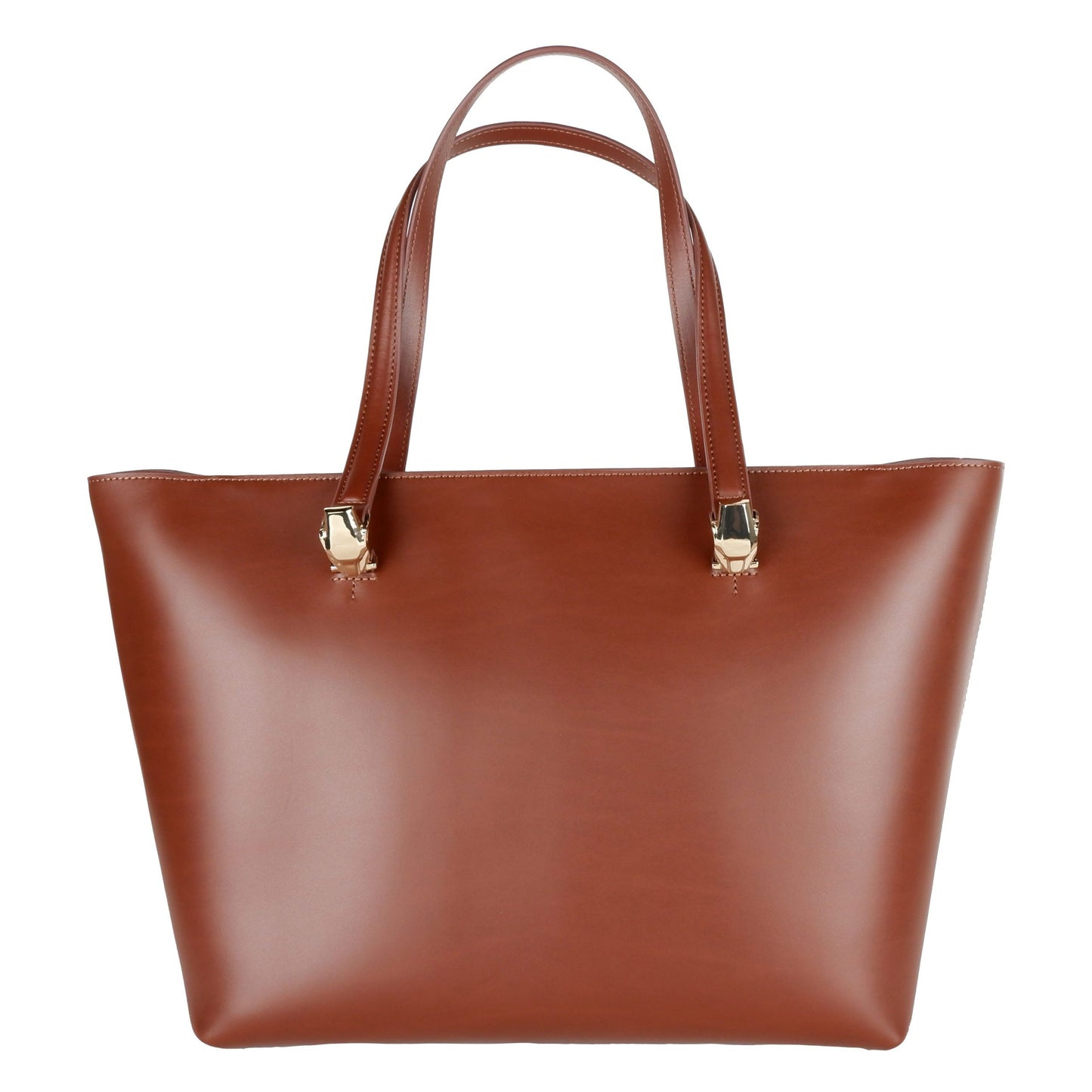 Dark Brown Calfskin Women Shoulder Bag