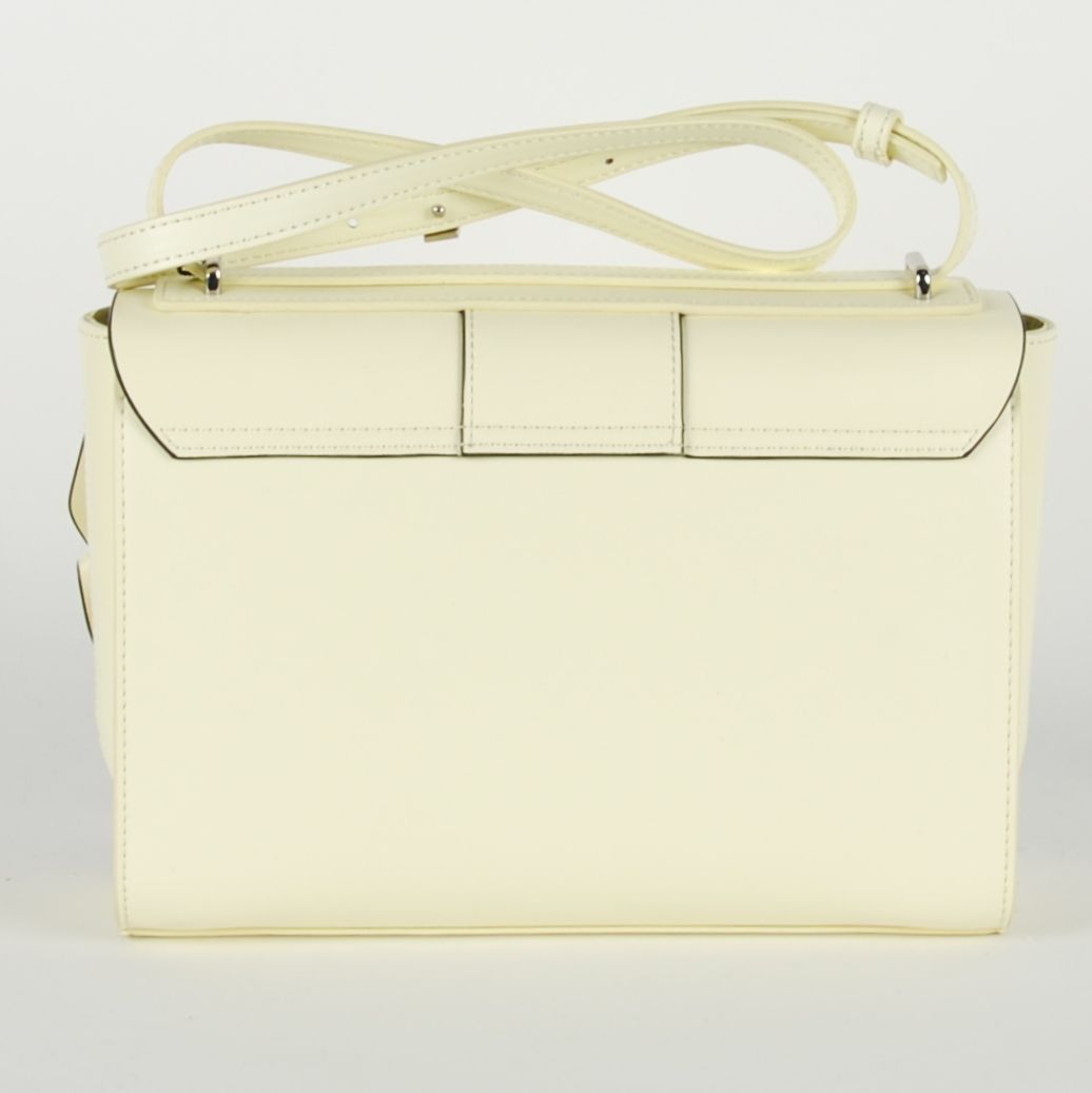 Light Yellow Calfskin Women Shoulder Bag