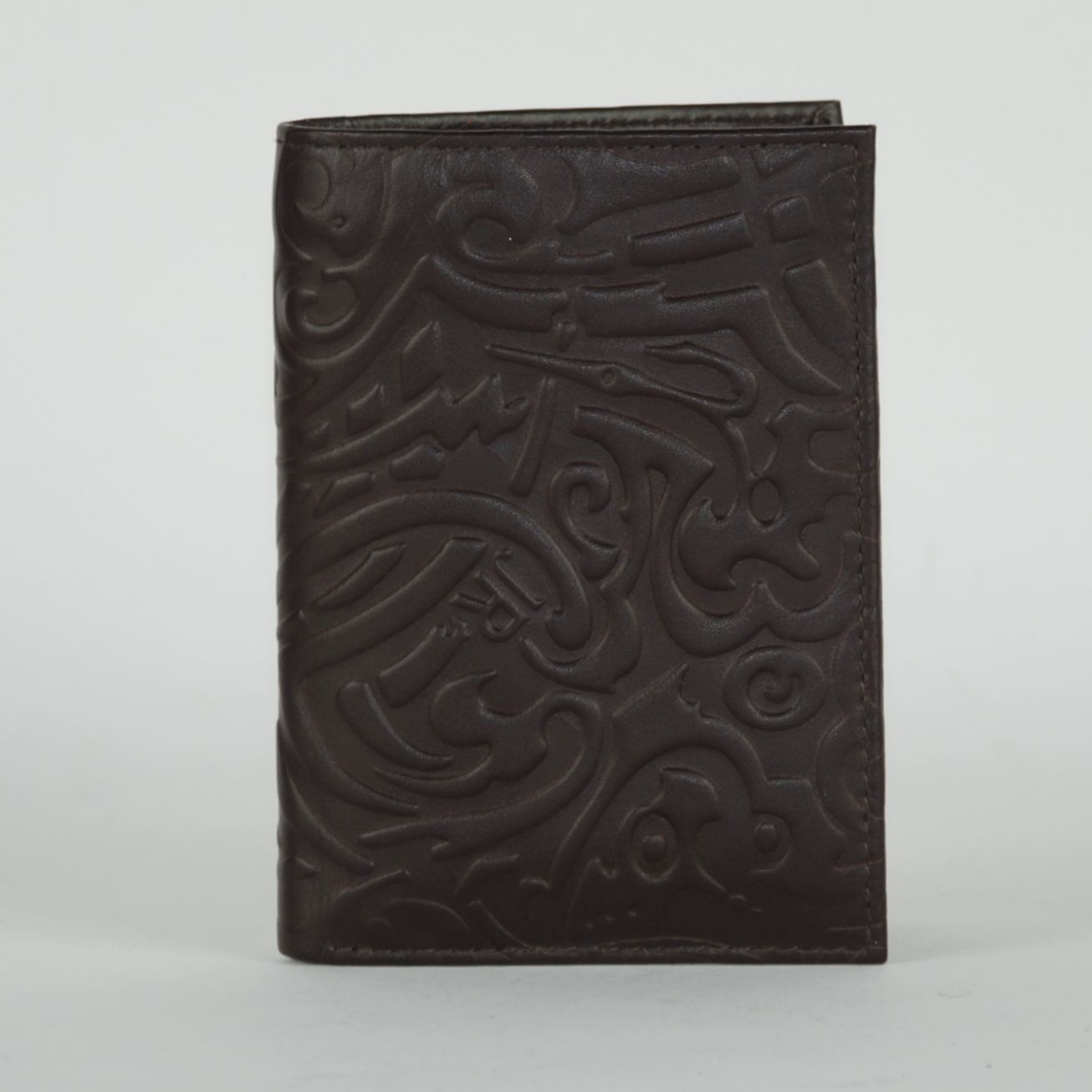 Dark Brown Vitello Leather Men Wallet
