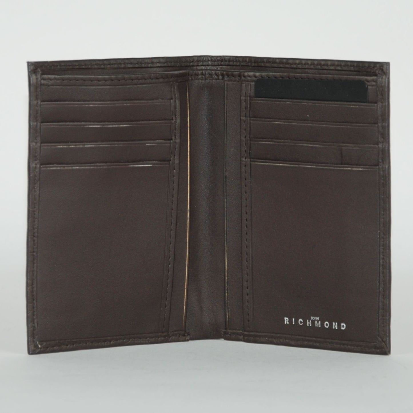 Dark Brown Vitello Leather Men Wallet
