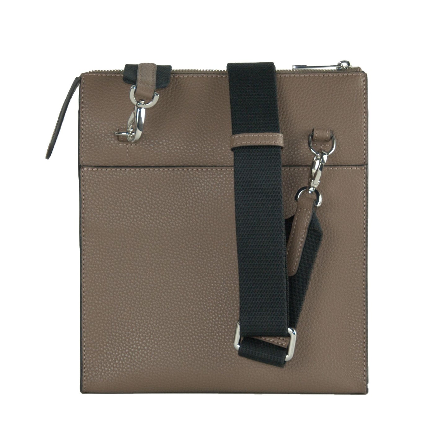 Taupe Calfskin Men Shoulder Bag