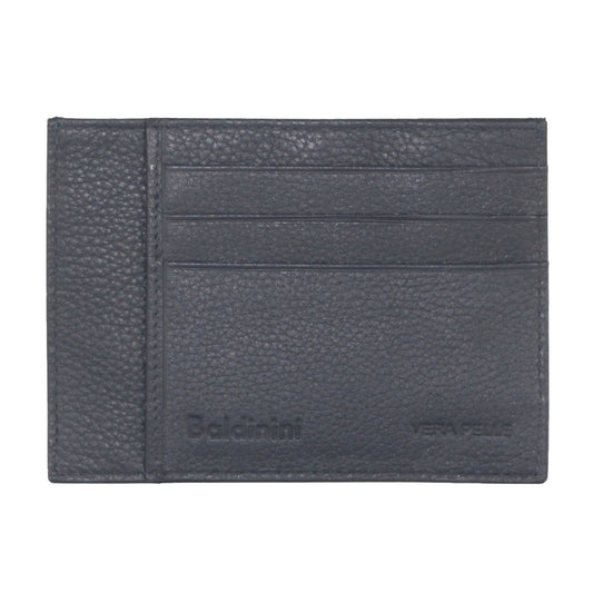 Navy Blue Leather Elegant Men's Wallet