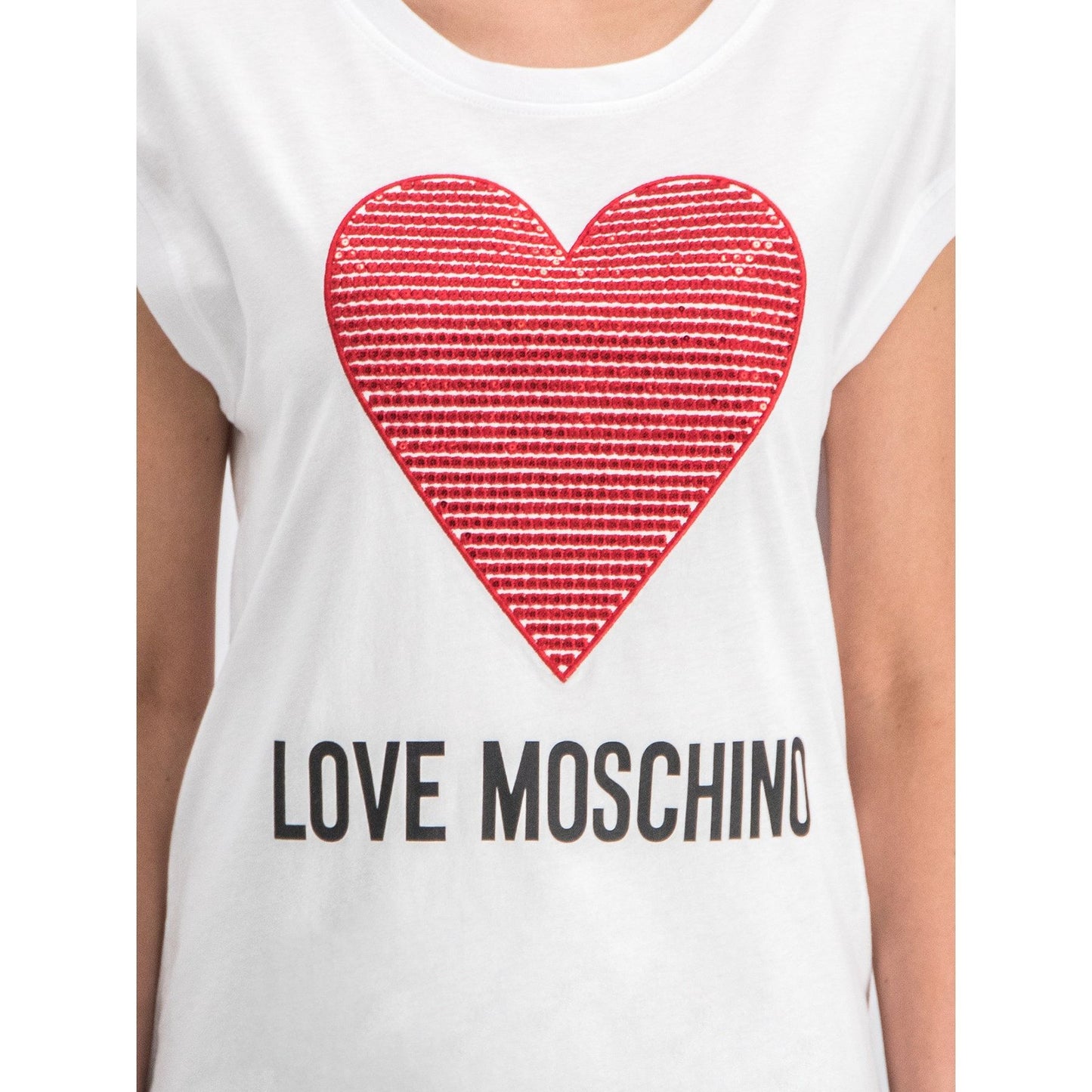 White Cotton Women T-Shirt