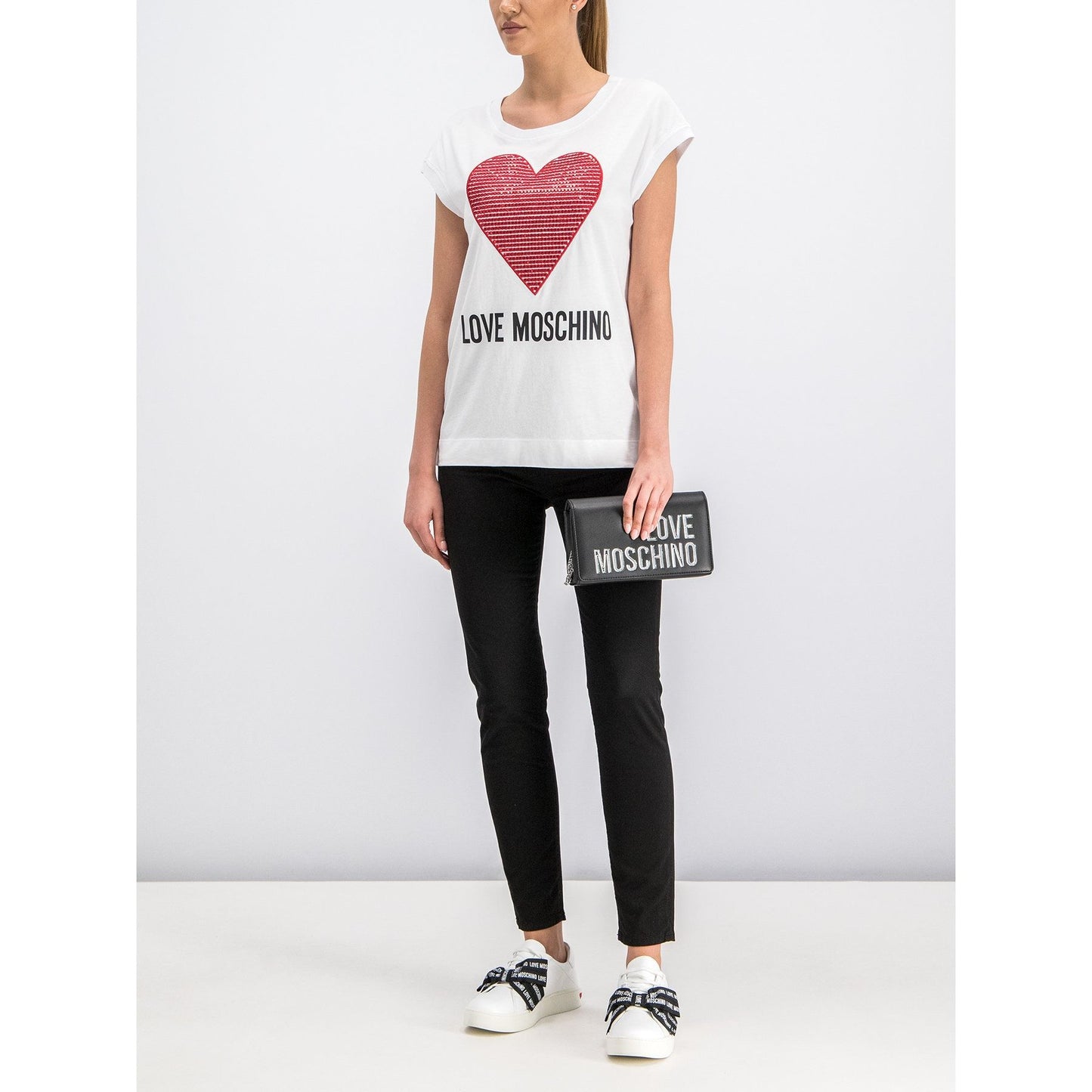 White Cotton Women T-Shirt
