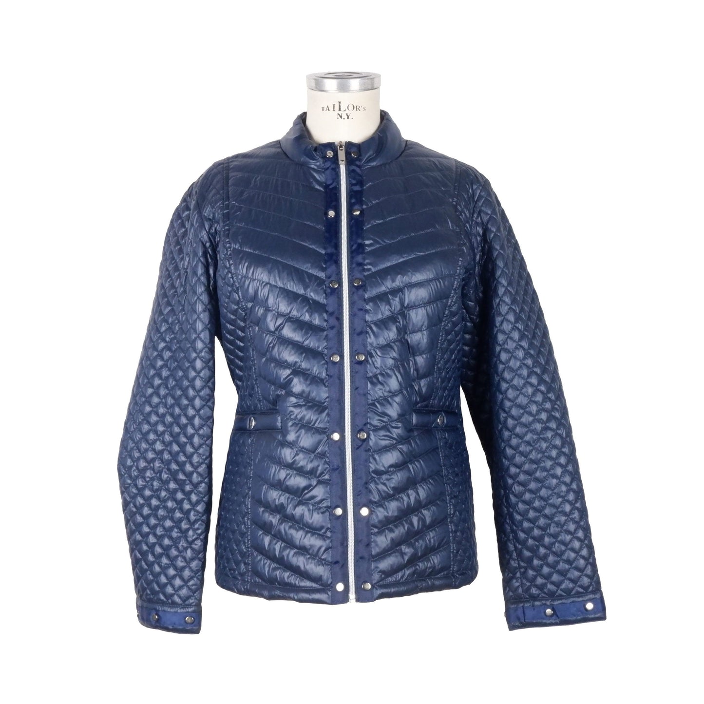 Blue Polyester Women Jacket