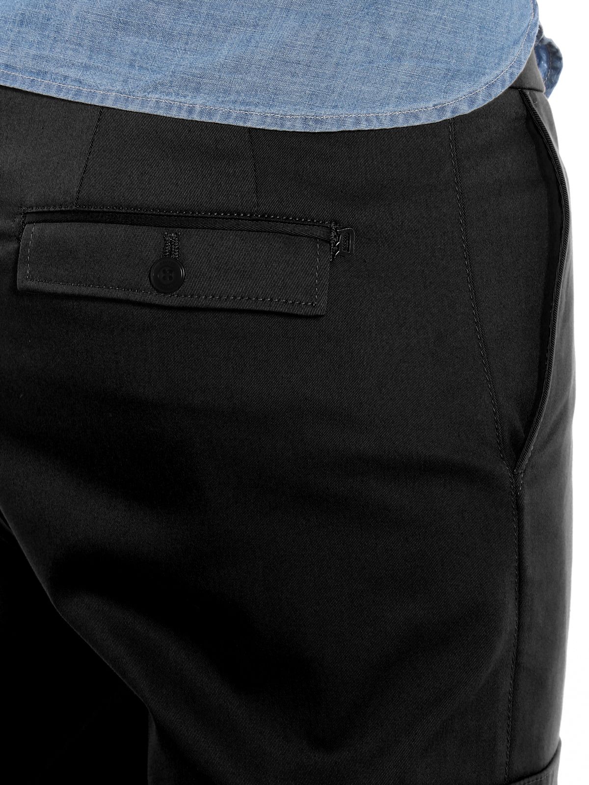 Black Cotton Men Cargo Pant