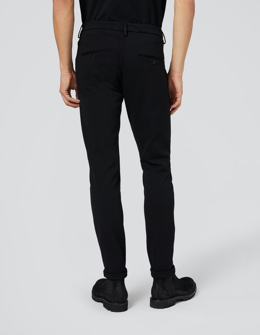 Black Cotton Men Chino