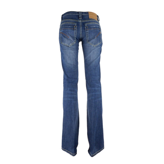 Blue Cotton Woman Jean