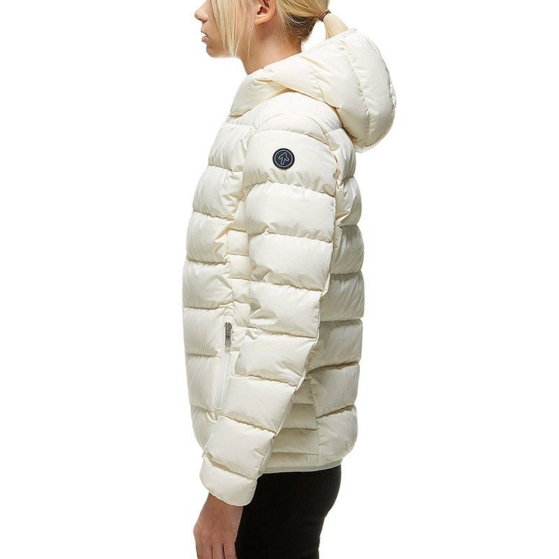 White Nylon Women Jacket