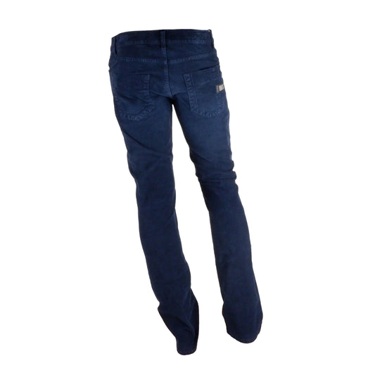 Blue Cotton Men's Trouser