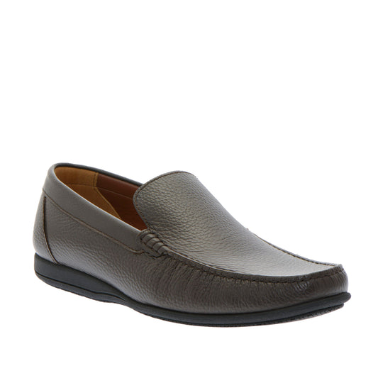 Elegant Dark Brown Calfskin Loafers