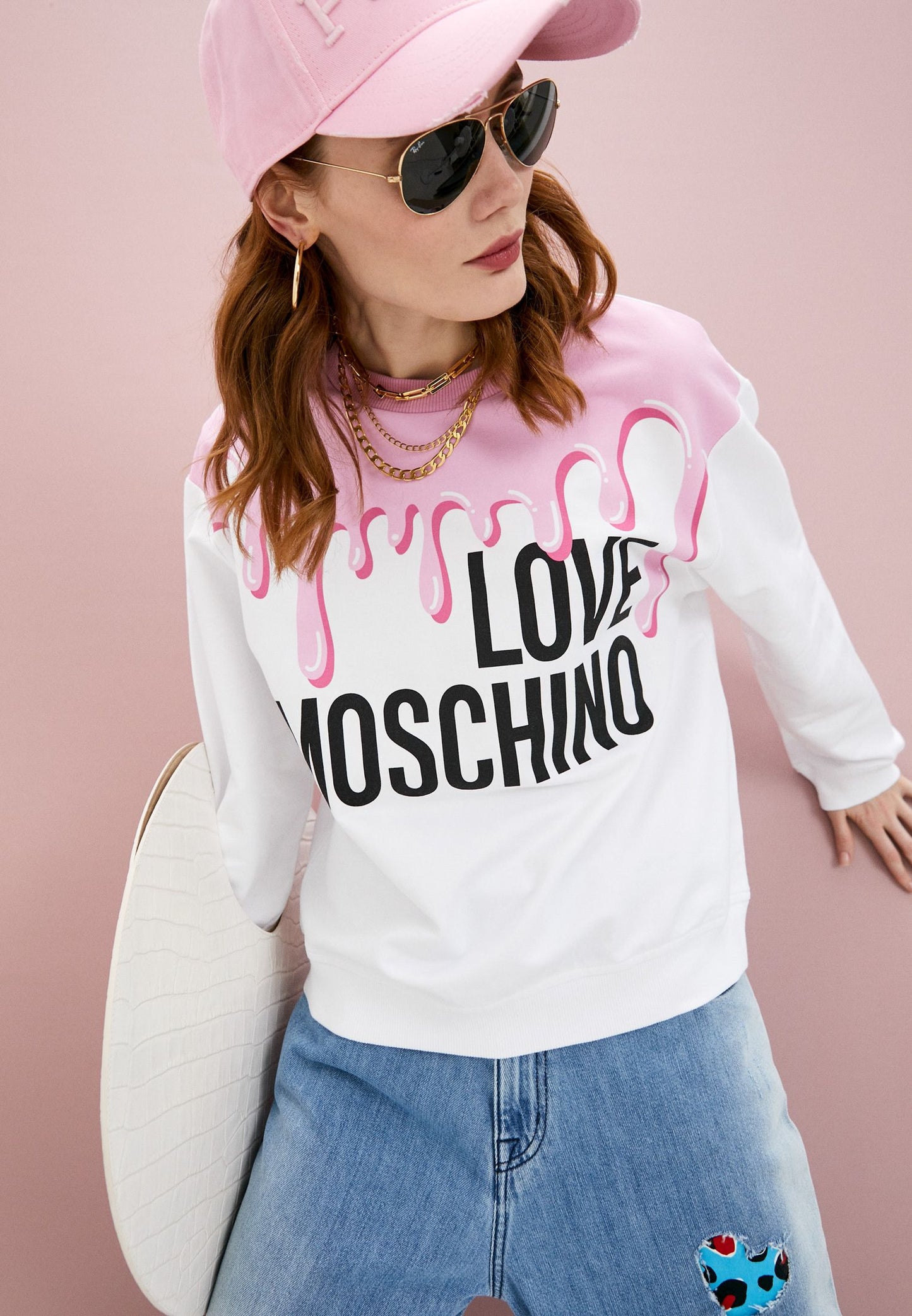 Pink Cotton Women Sweater