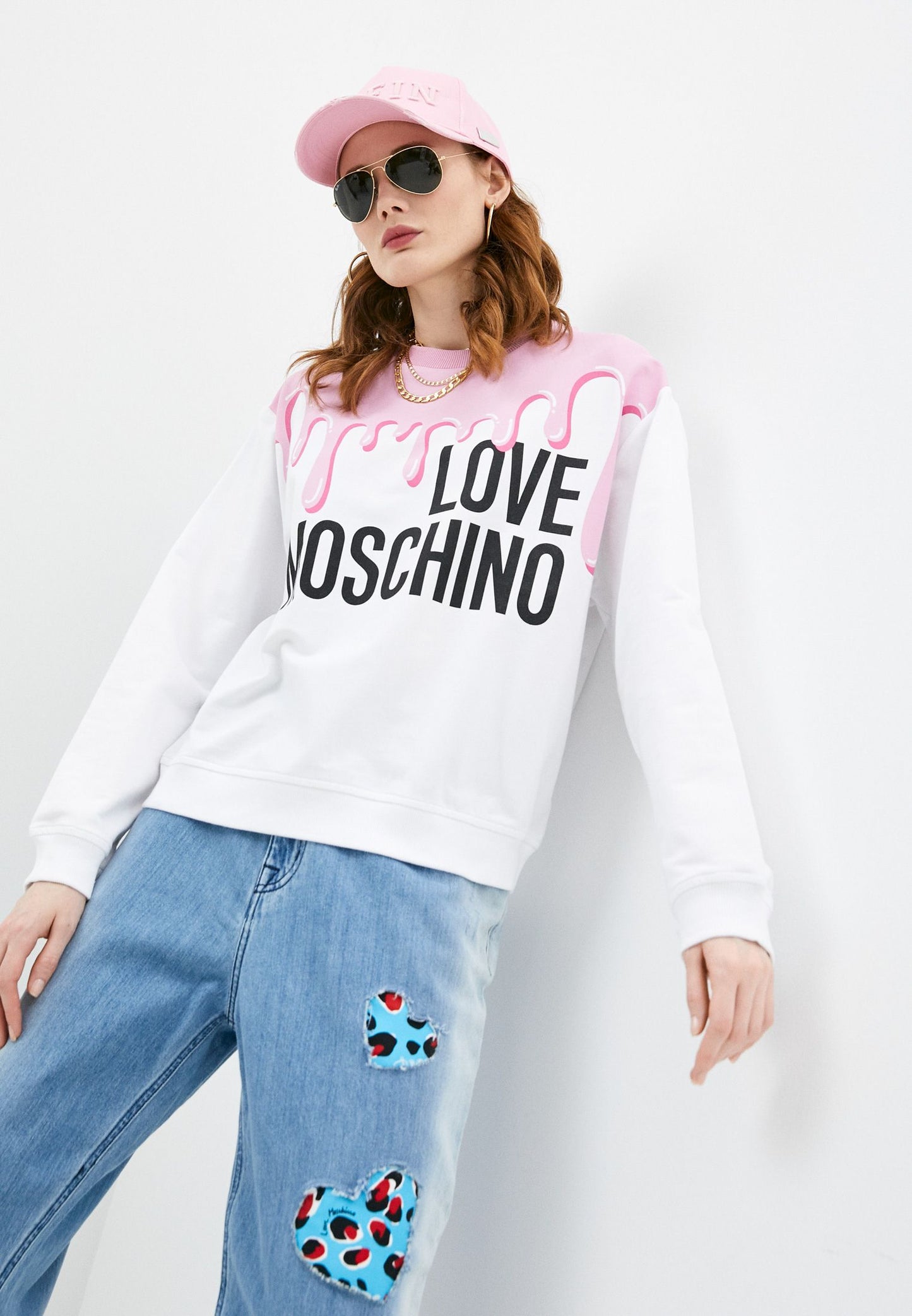 Pink Cotton Women Sweater