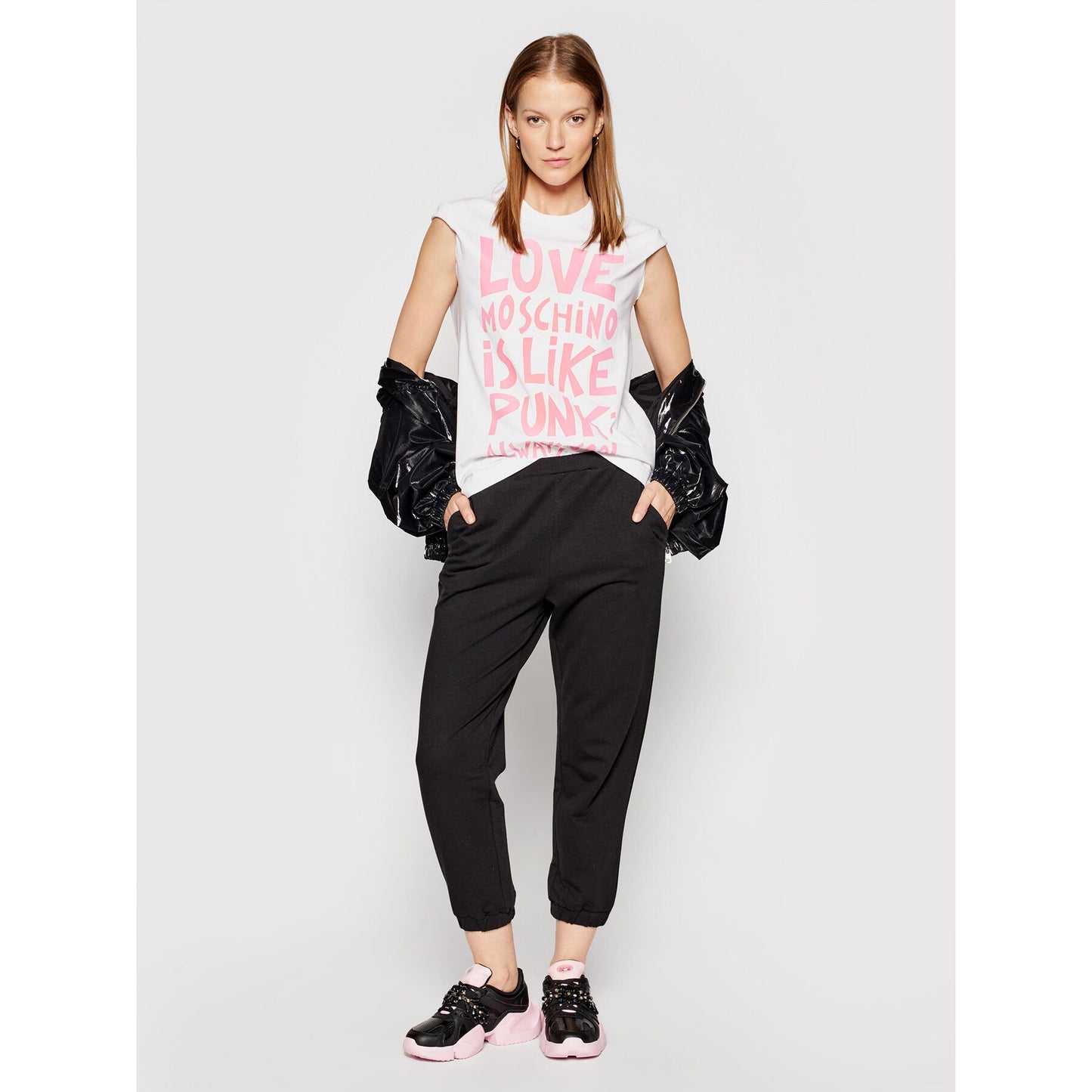 White Cotton Women T-Shirt