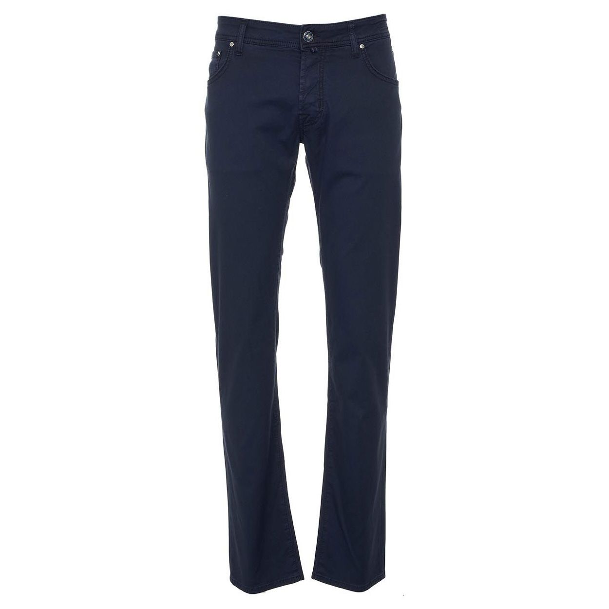 Navy Cotton Men Trousers