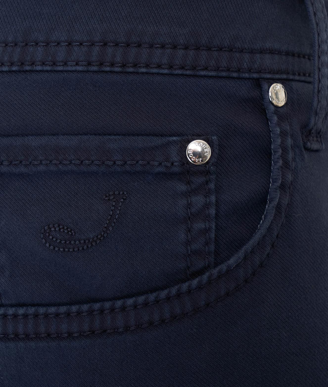 Navy Cotton Men Trousers