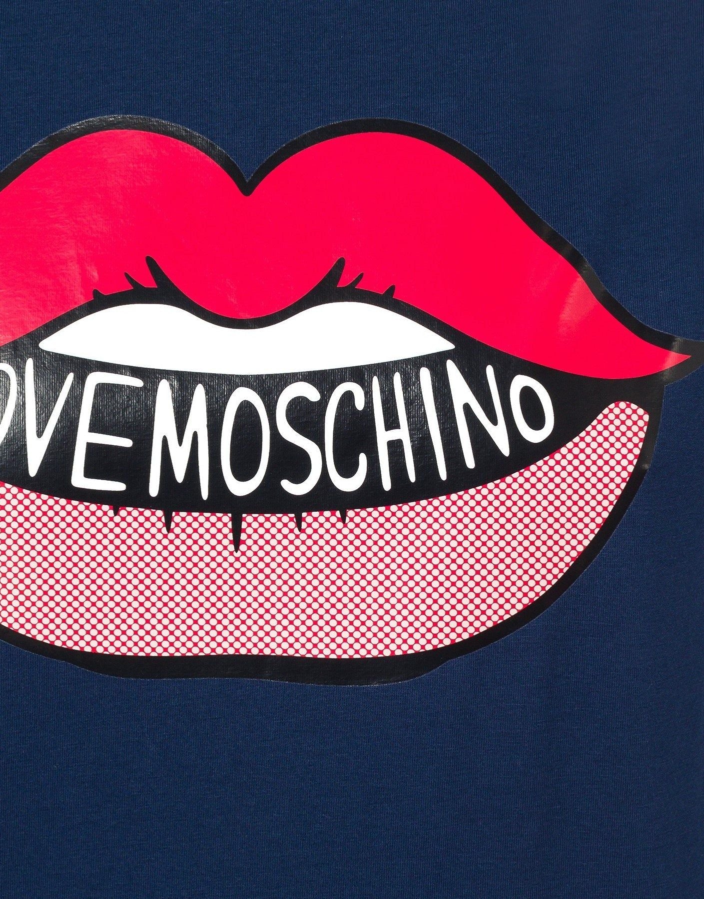 Navy Blue Cotton Women T-Shirt