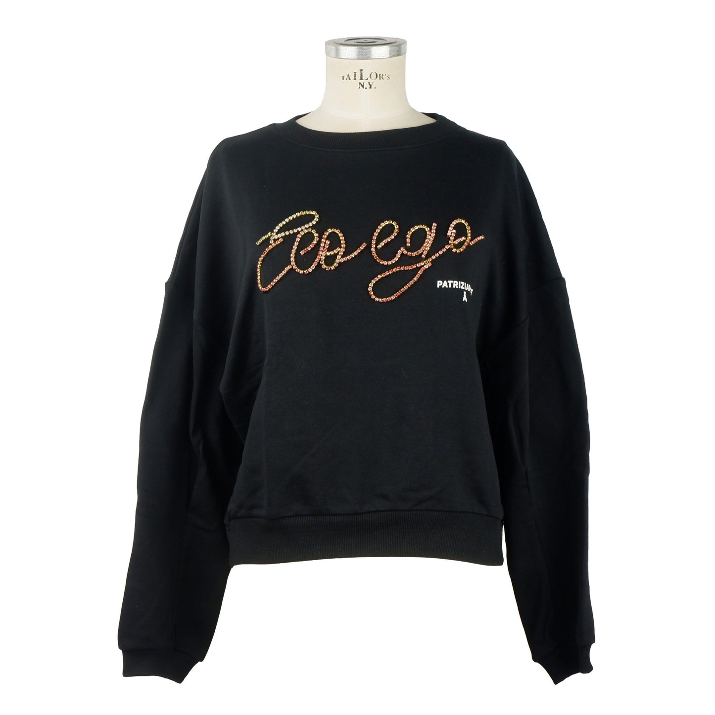 Black Cotton Women Sweater