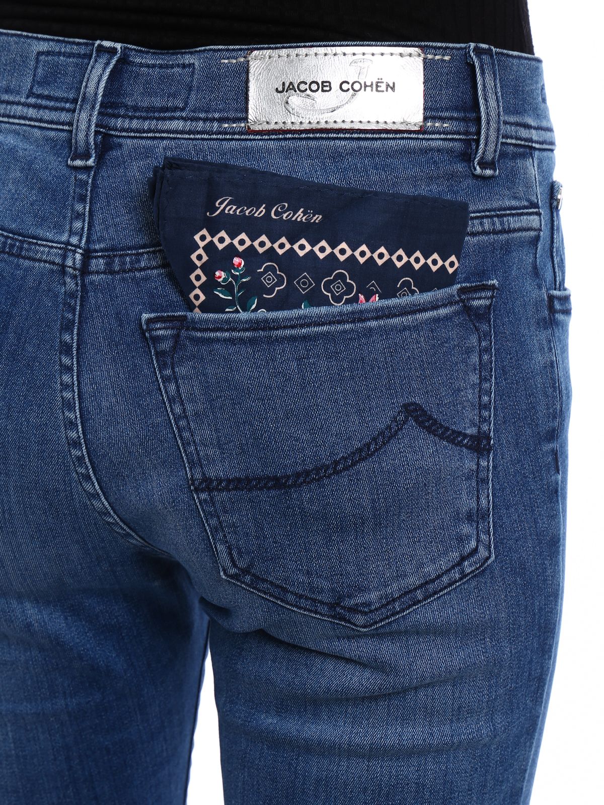 Blue Cotton Women Jeans