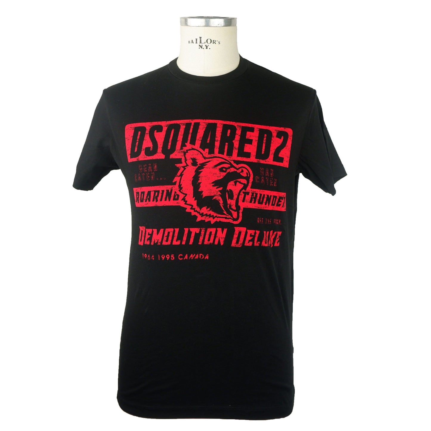Black Cotton Men T-Shirt
