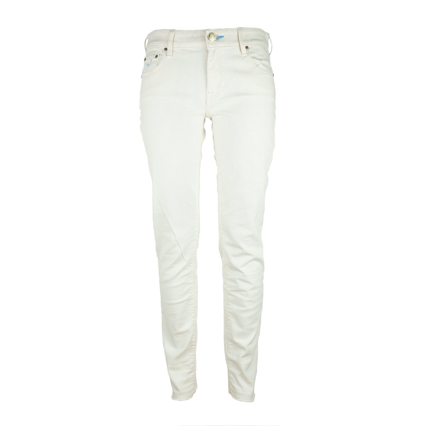 White Cotton Stretch Women Jean