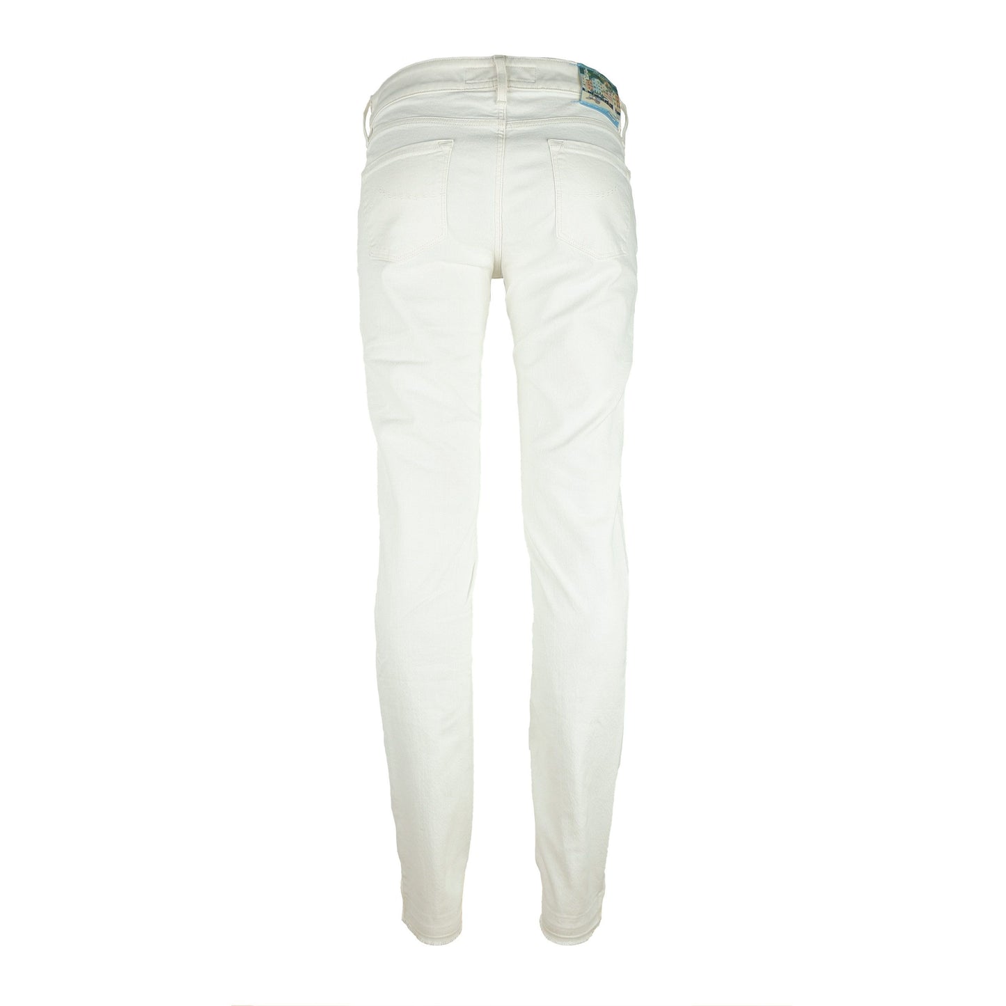 White Cotton Stretch Women Jean