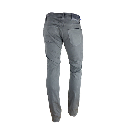 Gray Cotton Men Jeans