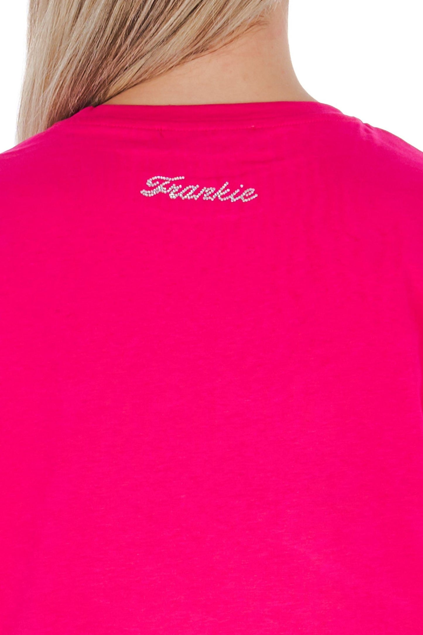 Pink Cotton Women T-Shirt