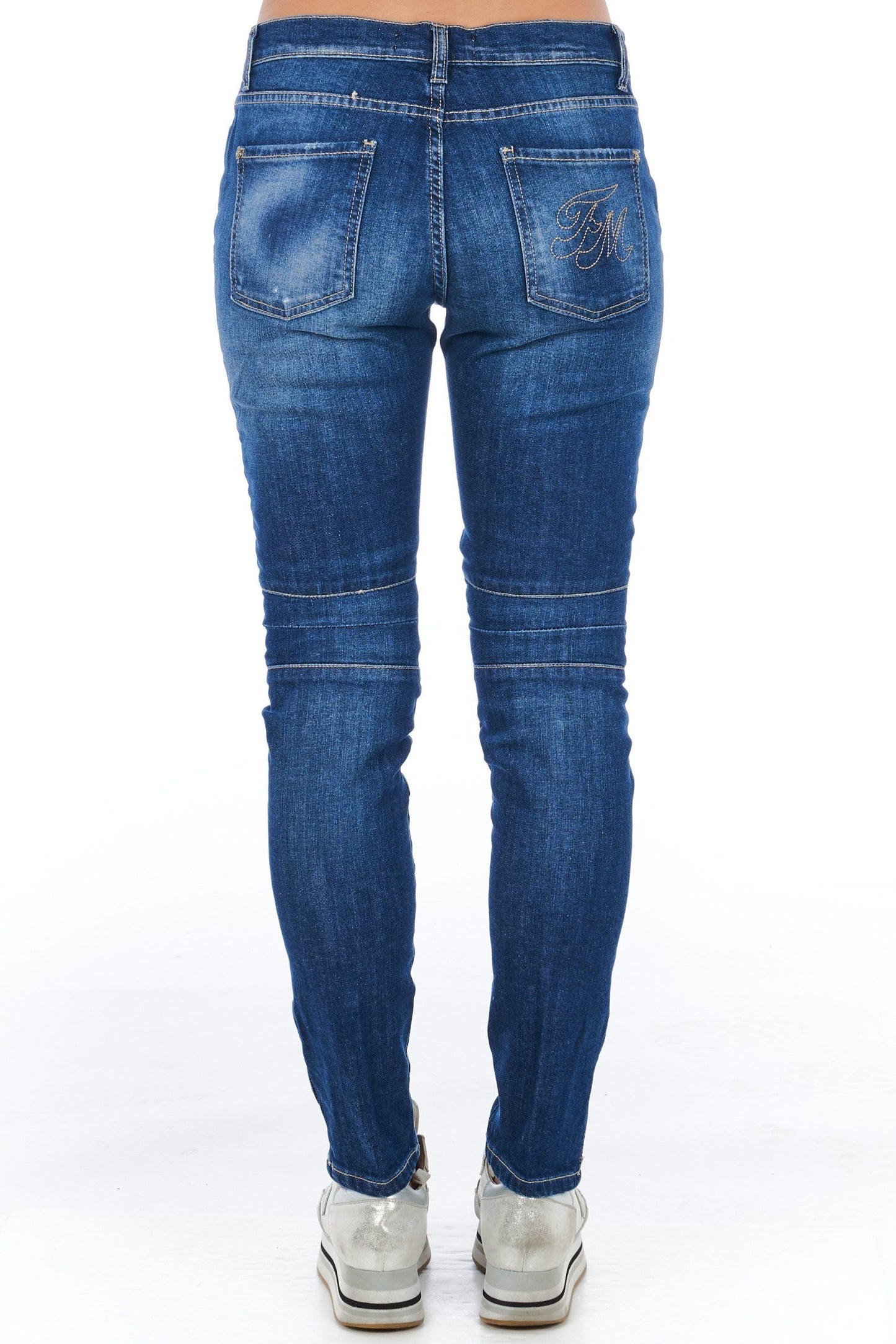 Blue Cotton Women's Jeans