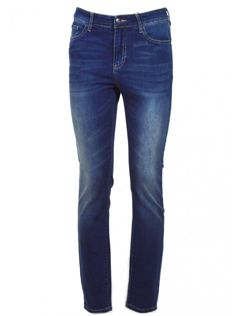 Blue Cotton Women Jean