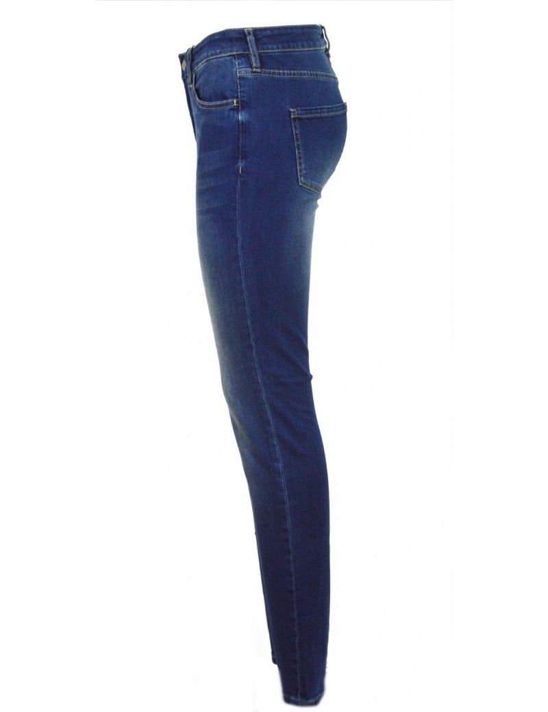 Blue Cotton Women Jean