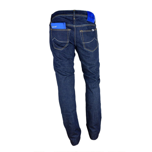 Blue Cotton Men Slim-Fit Jean