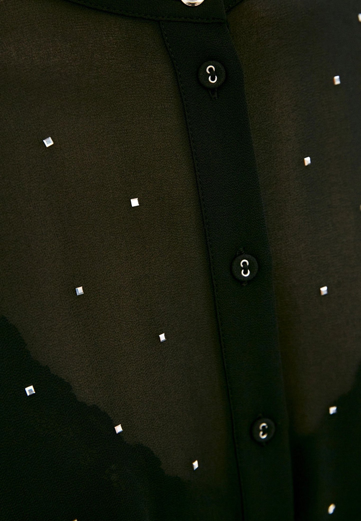 Black Polyester Women Shirt