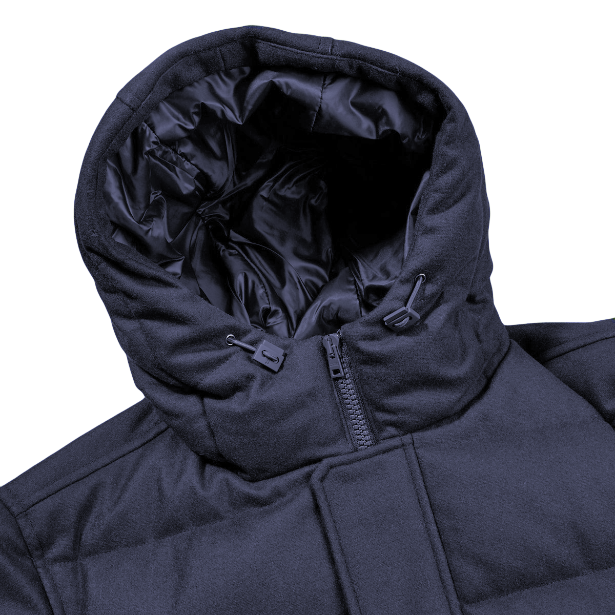 Blue Wool Men Jacket