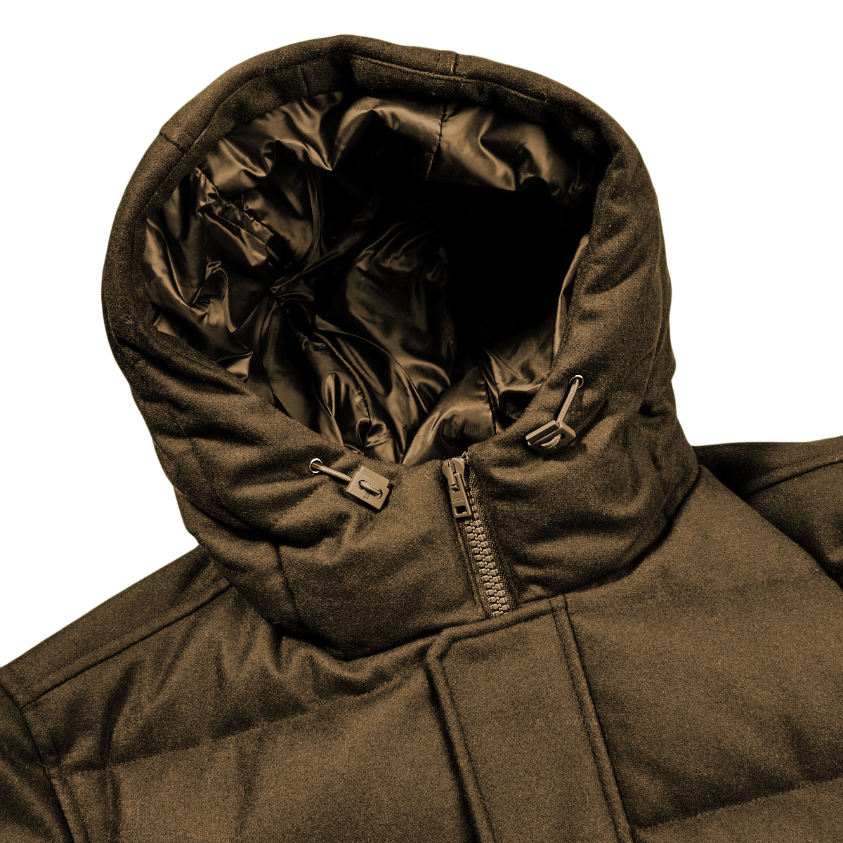 Brown Wool Men Jacket
