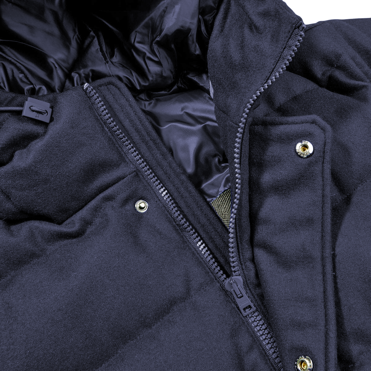 Blue Wool Men Jacket