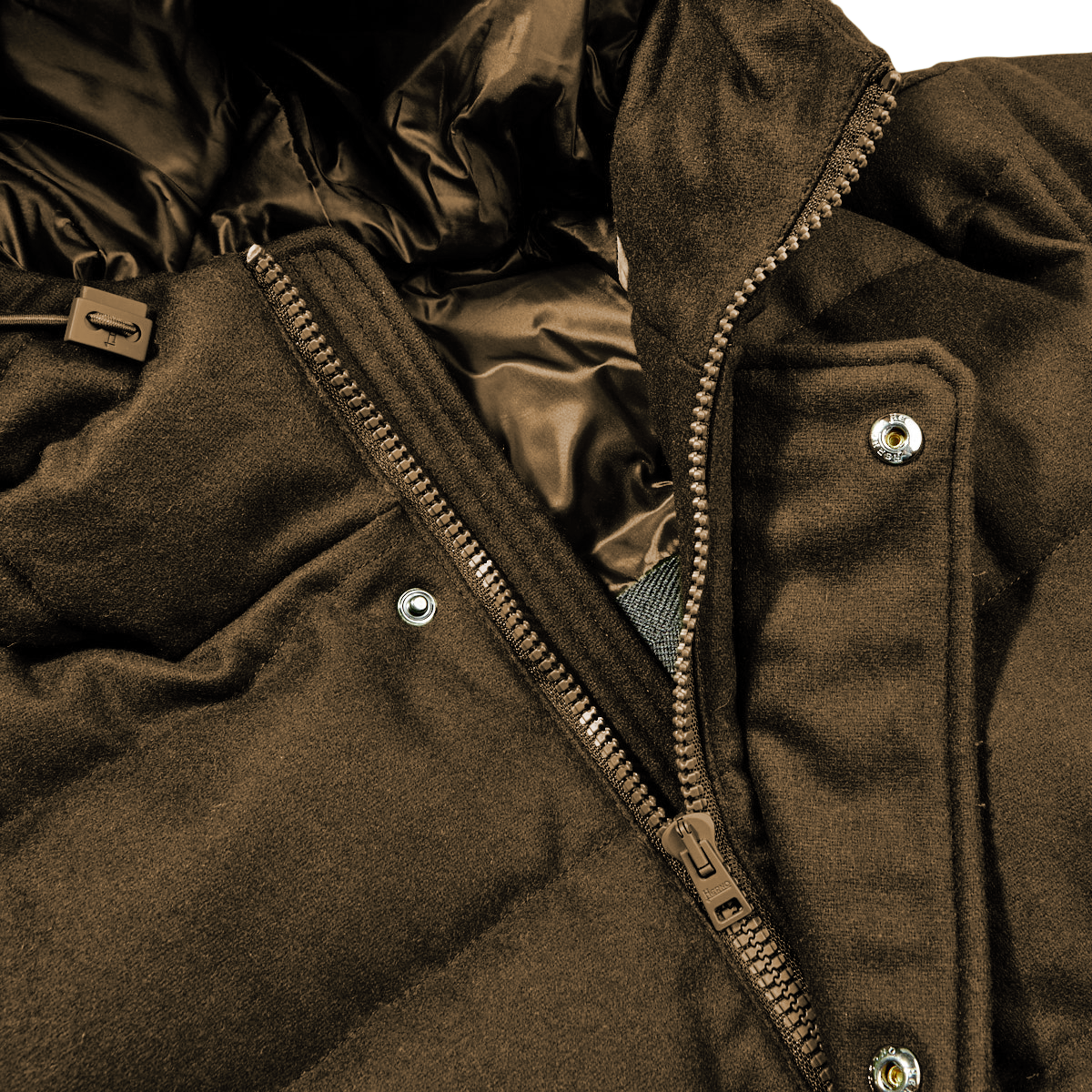 Brown Wool Men Jacket