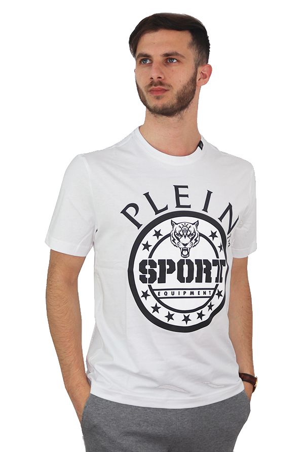 White Cotton Men T-Shirt