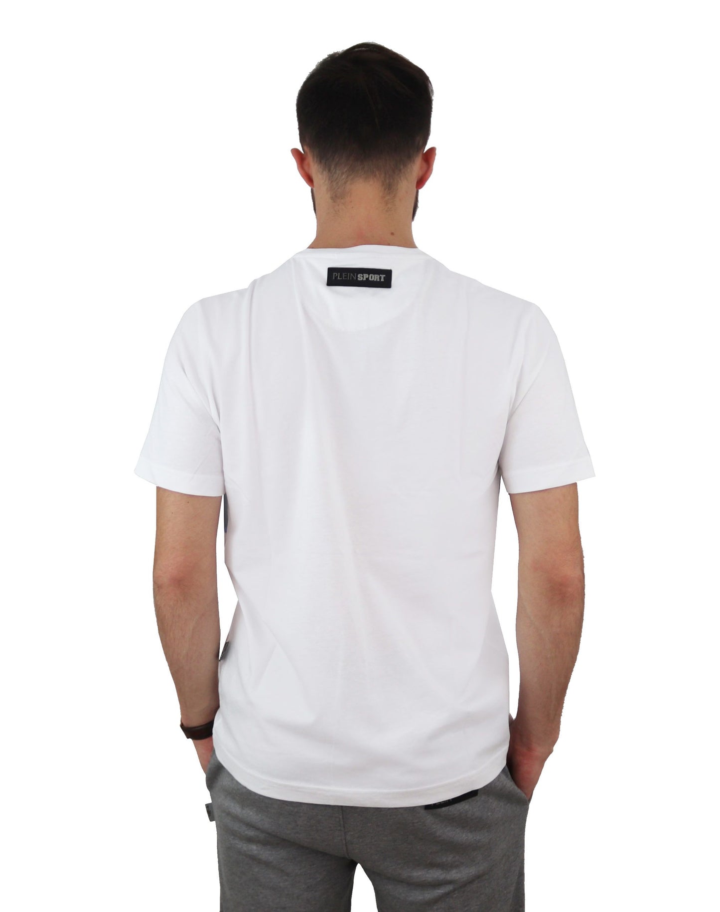 White Cotton Men T-Shirt