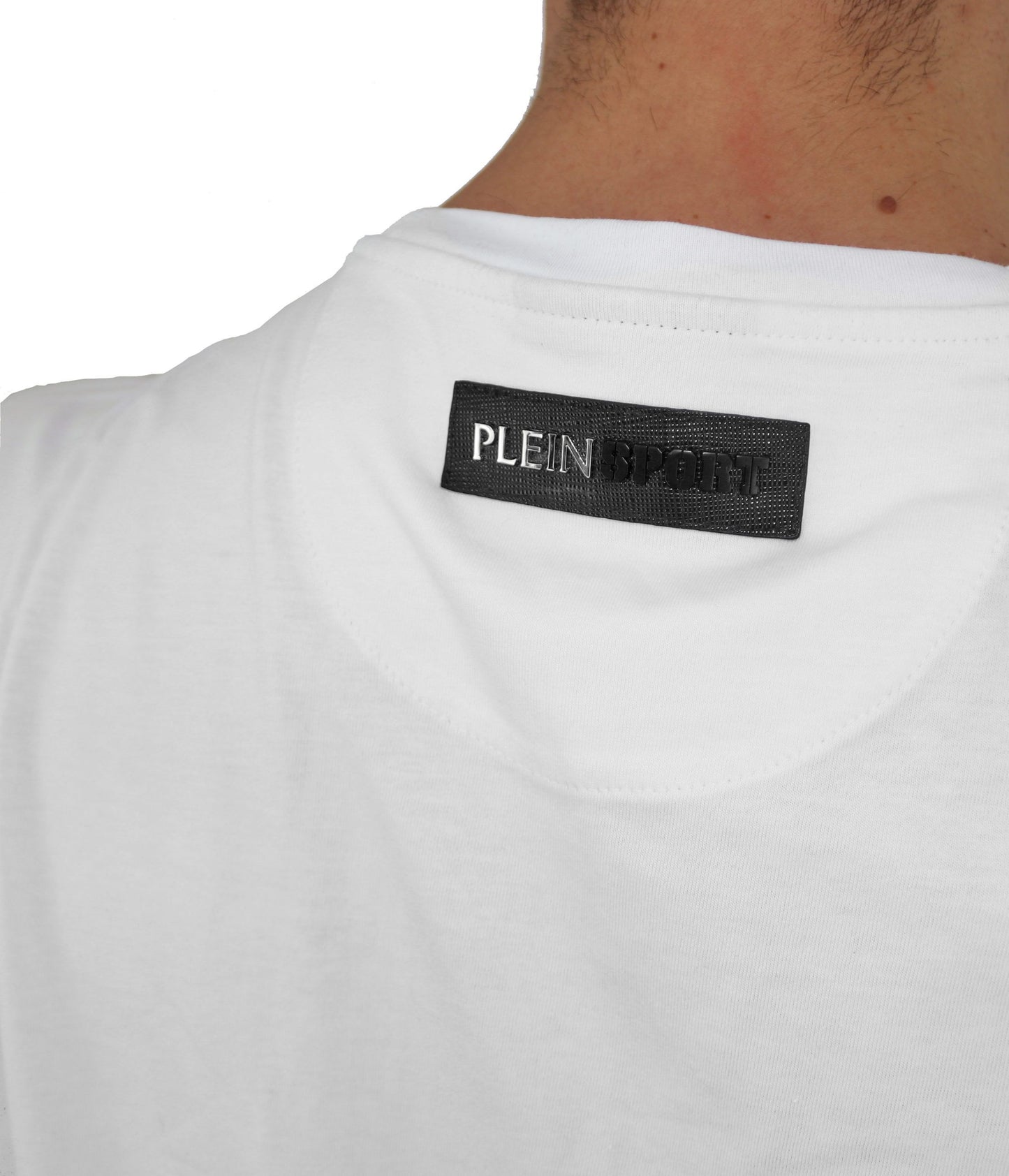 White Cotton Men T-Shirt