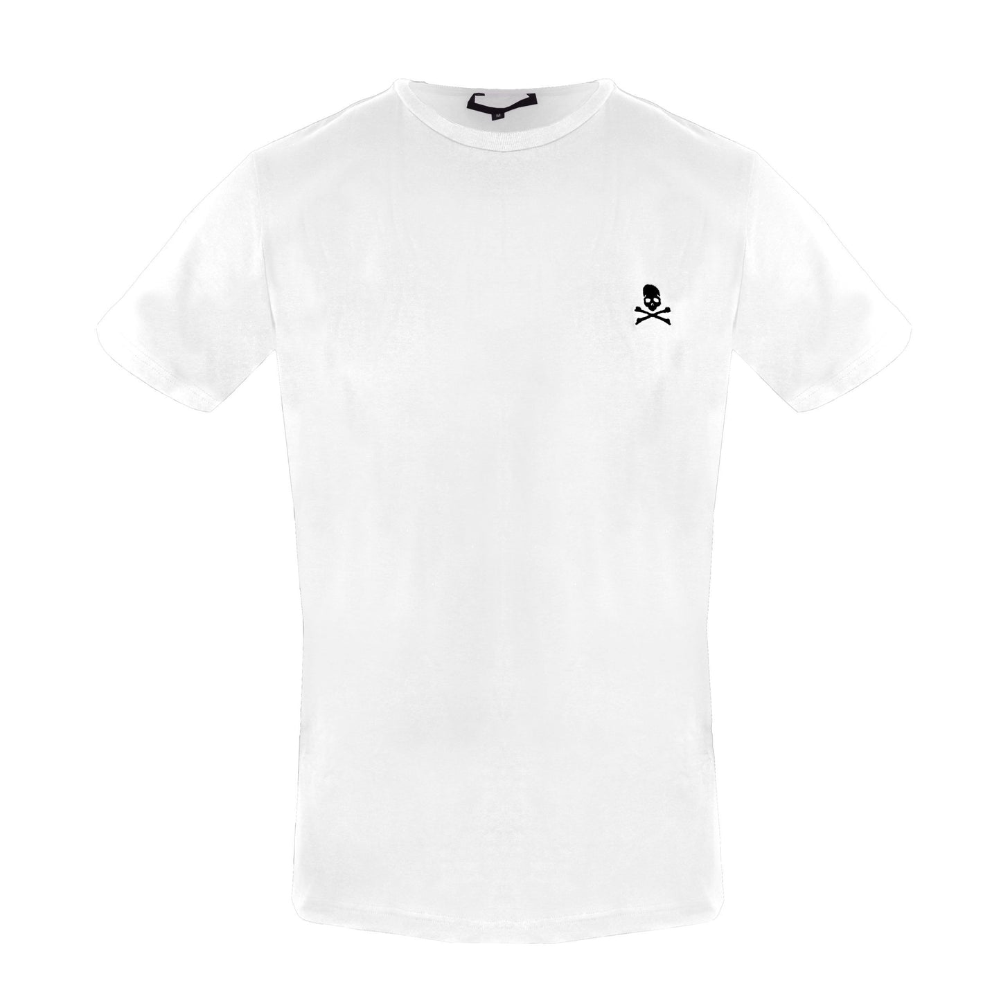 White Cotton Men T-Shirt